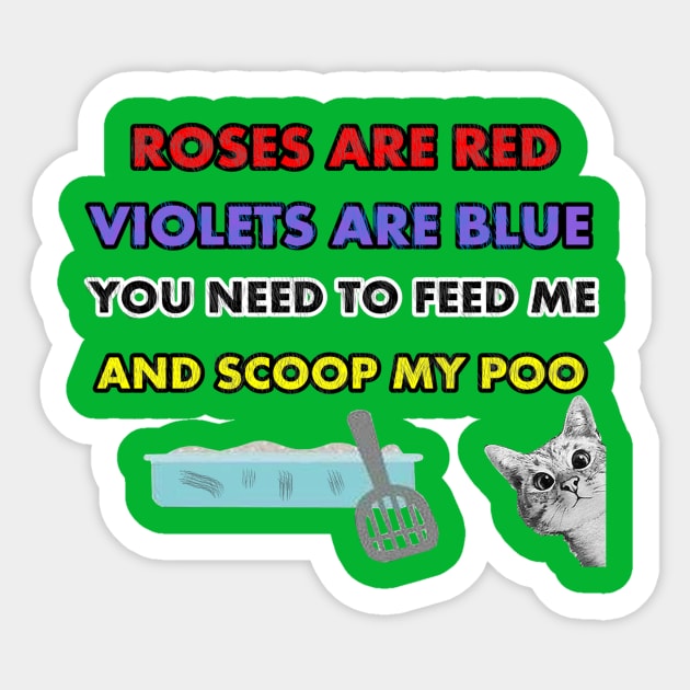 Scoop my poo Sticker by milicapetroviccvetkovic